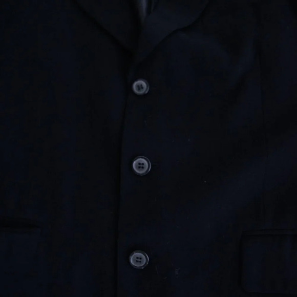 Vintage Bendetti Black Triple Button 100% Wool Blazer Size See Measurements - Picture 8 of 14